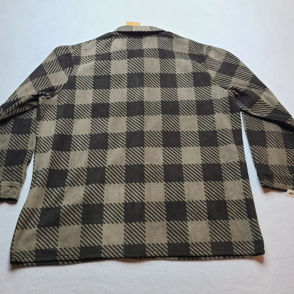 Rivalry Threads Fleece Shirt Jacket Mens 2XL Grey New Cincinnati Bearcats Plaid
